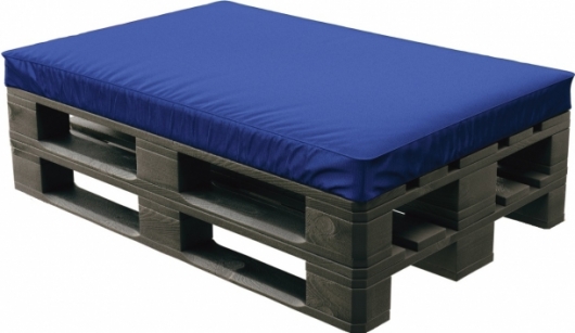 Пуф Black с синей подушкой синего цвета в аренду