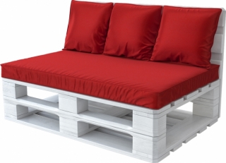 White с красной подушкой