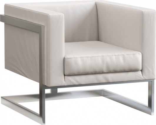 Кресло Andrian Silver White белого цвета в аренду