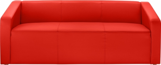Трехместный диван Red Square красного цвета в аренду
