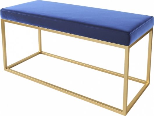 Банкетка Gold Blue синего цвета в аренду