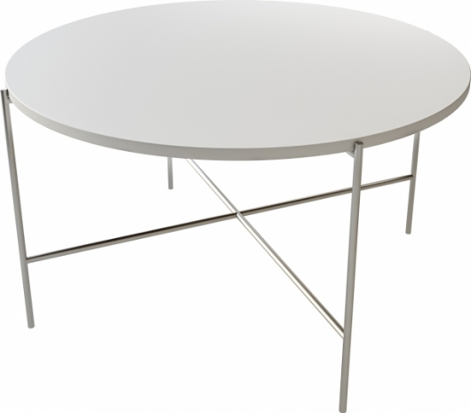 Журнальный стол Round Silver White в аренду