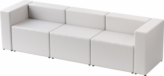 Модульный диван Block White 3 в аренду