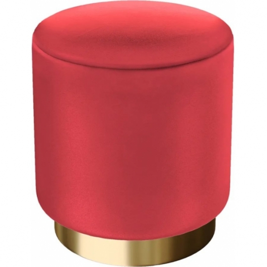 Пуф Hollywood Gold красного цвета в аренду