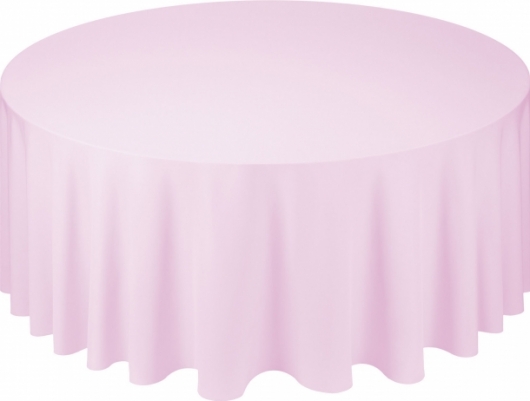 Скатерть круглая Pantone 7074 U розового цвета в аренду