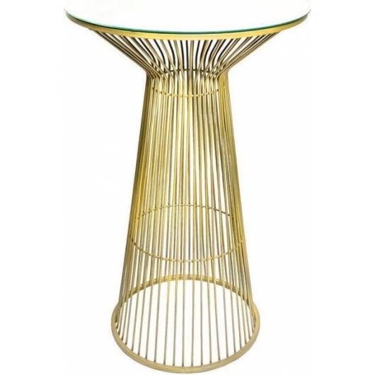 Коктейльный стол золотo в аренду