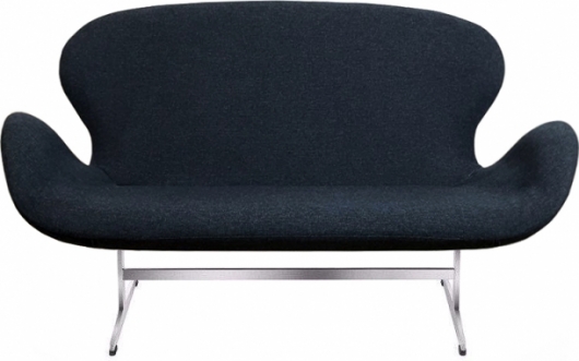 Двухместный диван Swan Blue синего цвета в аренду