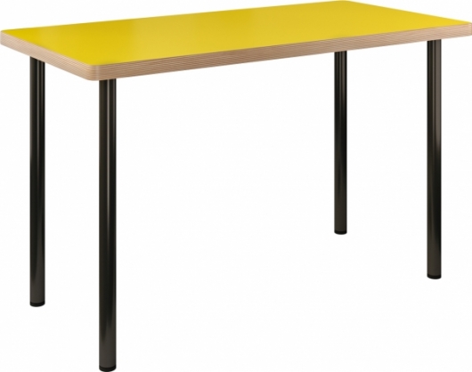 Стол Uno Yellow & Black желтого цвета в аренду