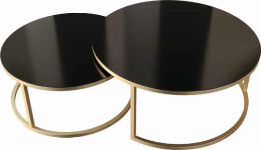 Журнальный стол Duet Gold & Black в аренду