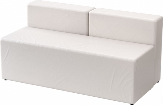 Диван Block White белого цвета в аренду
