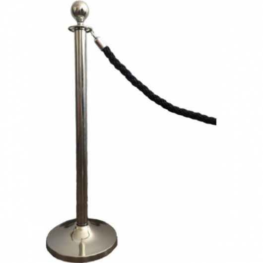 Столбик оградительный Guard Chrome серебристого цвета в аренду