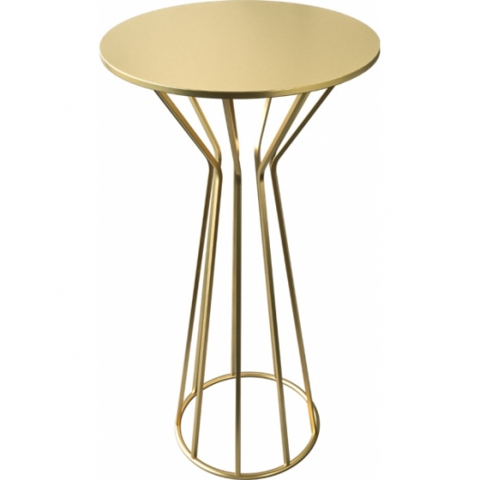 Фуршетный стол Golden Pleasure золотого цвета в аренду