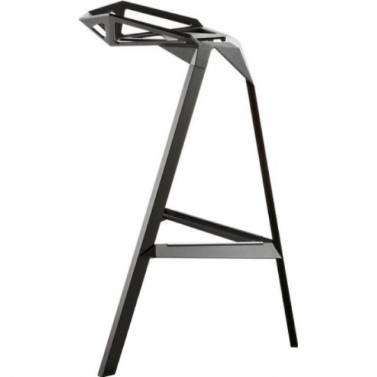 Барный стул One Black черного цвета в аренду