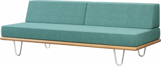 Трехместный диван California Mint мятного цвета в аренду