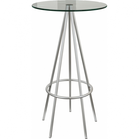 Фуршетный стол Rivet серебристого цвета в аренду