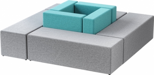 Диван модульный Block Mint в аренду