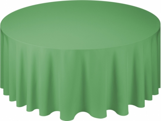 Скатерть круглая Pantone 361 U зеленого цвета в аренду