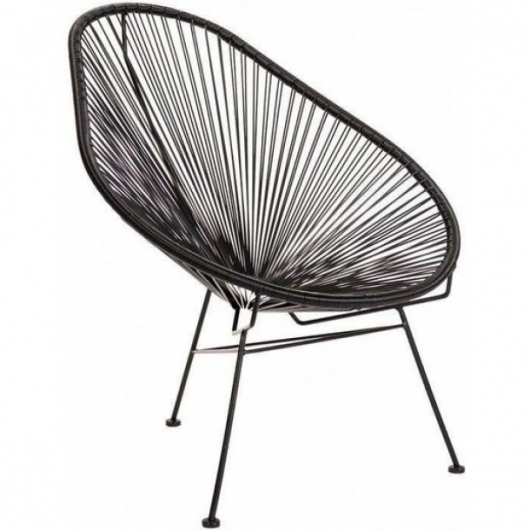 Кресло Acapulco черного цвета в аренду