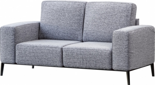 Двухместный диван Aurora Gray серого цвета в аренду