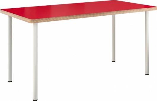 Стол Mid Red & White красного цвета в аренду