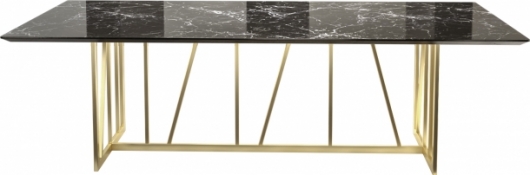 Стол Slash Gold Black мрамор в аренду