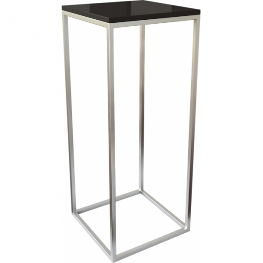 Фуршетный стол Silver & Black серебристого цвета в аренду