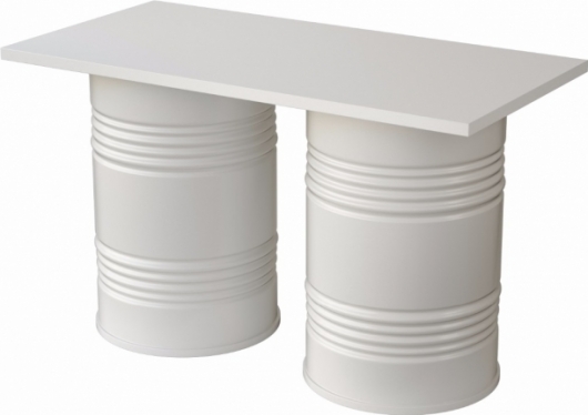 Фуршетный стол Barrel White в аренду