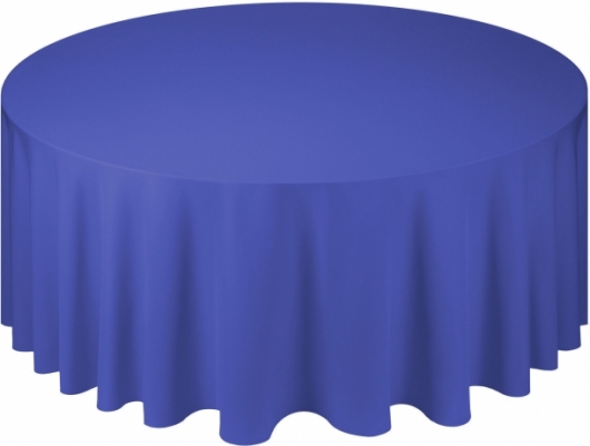 Скатерть круглая Pantone 286 U синего цвета в аренду