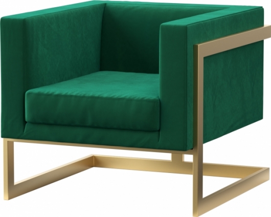 Кресло Andrian Green & Gold в аренду