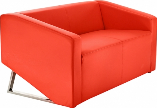 Двухместный диван Red Square красного цвета в аренду