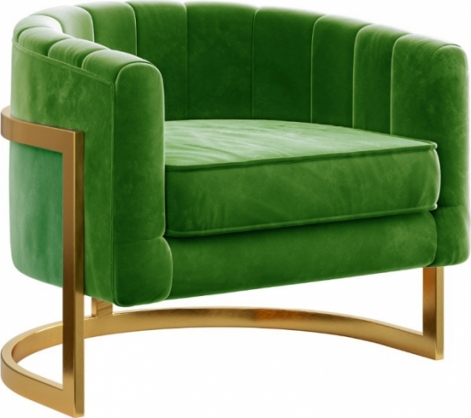 Кресло Alice Green зеленого цвета в аренду