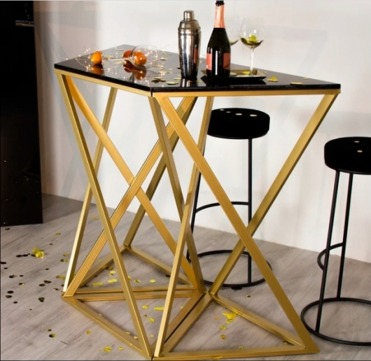 Консоль Set 3 Gold Black золотого цвета в аренду