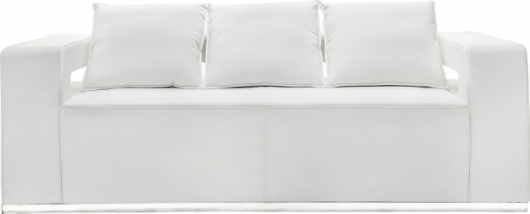Трехместный диван Hi-Tech White белого цвета в аренду
