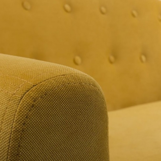 Двухместный диван Rotterdam Yellow желтого цвета в аренду