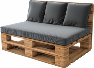 Wood с серой подушкой