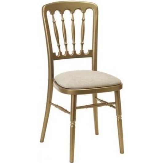 Стул Napoleon Gold White белого цвета в аренду