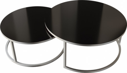 Журнальный стол Duet Silver & Black в аренду