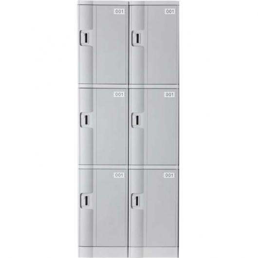 Локер на 6 ячеек (кодовый замок) Серого цвета в аренду
