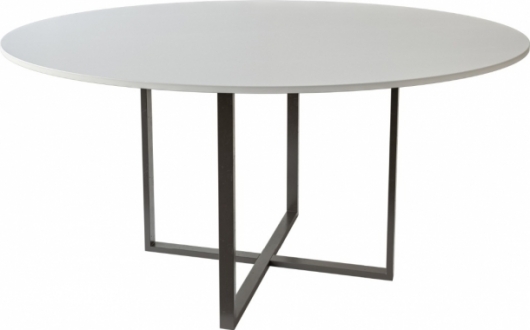 Банкетный стол Homer 150 White & Black белого цвета в аренду