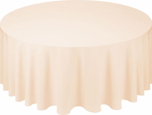 Скатерть круглая Pantone 719 U бисквитного цвета в аренду