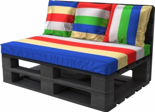 Black с разноцветой подушкой