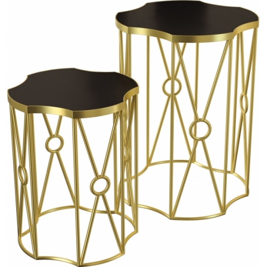 Журнальный стол Sun Duet Gold & Black золотого цвета в аренду