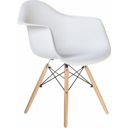 Стул Eames DAW White белого цвета в аренду