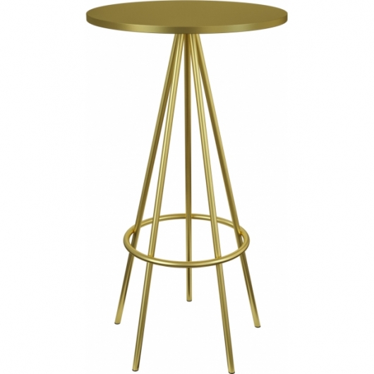 Фуршетный стол Rivet Gold золотого цвета в аренду