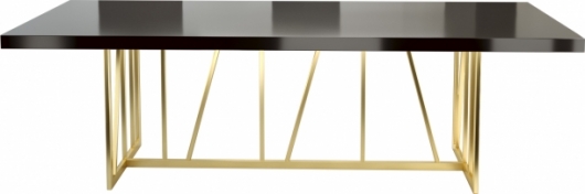 Банкетный стол Slash Black & Gold в аренду