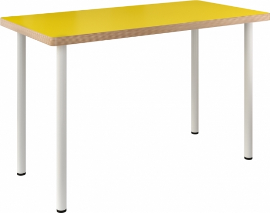 Стол Uno Yellow & White желтого цвета в аренду