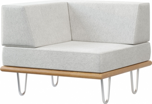 Угловая секция California White белого цвета в аренду