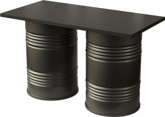 Фуршетный стол Barrel Black 150 белого цвета в аренду