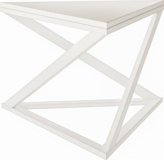Журнальный стол Triangle WW белого цвета в аренду