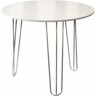 Amsterdam Round White Chrome